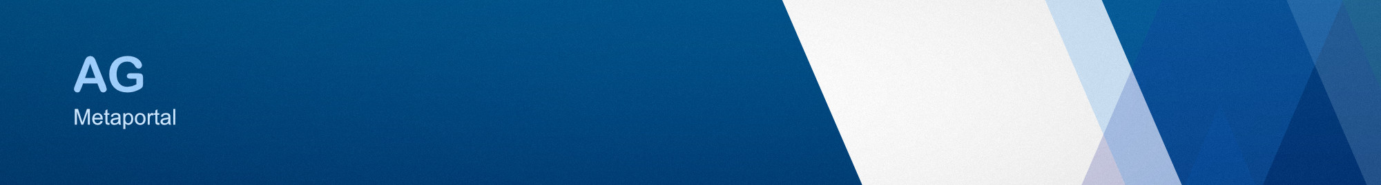 Das Banner zeigt den Schriftzug "AG Metaportal"